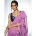 Picture of Appealing Georgette & Organza Orchid Saree