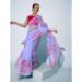 Picture of Fine Georgette & Organza Light Steel Blue Saree