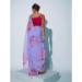 Picture of Fine Georgette & Organza Light Steel Blue Saree