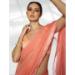 Picture of Taking Georgette & Organza Salmon Saree