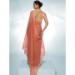 Picture of Taking Georgette & Organza Salmon Saree