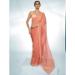 Picture of Taking Georgette & Organza Salmon Saree