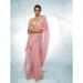 Picture of Sightly Georgette & Organza Light Coral Saree