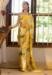 Picture of Elegant Satin Golden Rod Saree