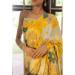 Picture of Elegant Satin Golden Rod Saree