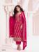 Picture of Georgette Dark Red Straight Cut Salwar Kameez