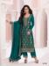 Picture of Delightful Georgette Teal Straight Cut Salwar Kameez