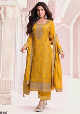 Picture of Resplendent Georgette Peru Straight Cut Salwar Kameez