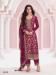 Picture of Georgette Fire Brick Straight Cut Salwar Kameez