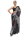 Picture of Appealing Georgette & Linen Dark Slate Grey Saree