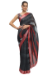 Picture of Radiant Georgette & Linen Dark Slate Grey Saree