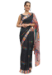 Picture of Ravishing Georgette & Linen Dark Slate Grey Saree