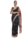 Picture of Ravishing Georgette & Linen Dark Slate Grey Saree