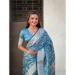 Picture of Beautiful Silk Cadet Blue Saree