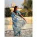 Picture of Beautiful Silk Cadet Blue Saree