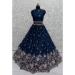 Picture of Lovely Silk Navy Blue Lehenga Choli