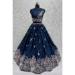 Picture of Gorgeous Silk Midnight Blue Lehenga Choli