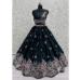 Picture of Bewitching Silk Dark Slate Grey Lehenga Choli