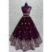 Picture of Beautiful Silk Dark Magenta Lehenga Choli