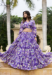 Picture of Excellent Georgette Light Steel Blue Lehenga Choli