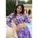 Picture of Excellent Georgette Light Steel Blue Lehenga Choli