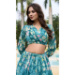 Picture of Exquisite Georgette Medium Aqua Marine Lehenga Choli