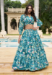 Picture of Exquisite Georgette Medium Aqua Marine Lehenga Choli