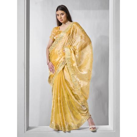 Picture of Ideal Silk Orange Saree