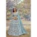 Picture of Enticing Satin Cadet Blue Lehenga Choli