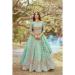 Picture of Nice Satin Dark Sea Green Lehenga Choli