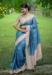 Picture of Lovely Silk Medium Aqua Marine Saree