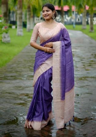 Picture of Exquisite Silk Purple Saree