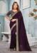 Picture of Appealing Chiffon & Georgette Purple Saree