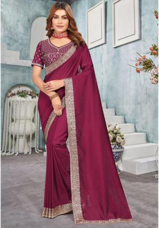 Picture of Beautiful Chiffon & Georgette Brown Saree