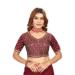 Picture of Pretty Chiffon & Georgette Maroon Saree