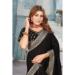 Picture of Ravishing Chiffon & Georgette Black Saree