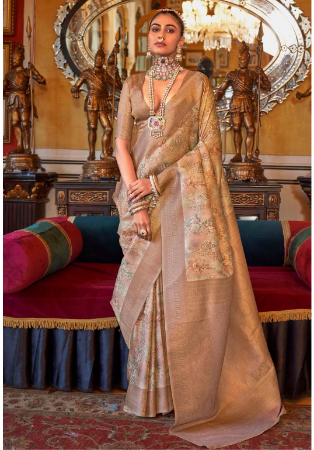 Picture of Charming Silk Tan Saree