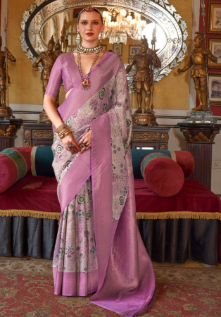 Picture of Stunning Silk Tan Saree