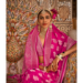 Picture of Amazing Georgette Deep Pink Saree