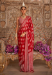 Picture of Graceful Georgette Dark Red Saree