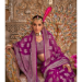 Picture of Sightly Georgette Purple Saree