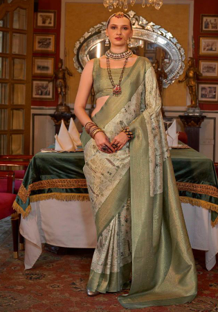 Picture of Bewitching Silk Rosy Brown Saree