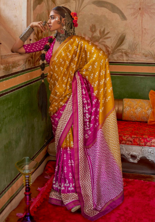 Picture of Taking Silk Chocolate Saree