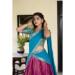 Picture of Pleasing Chiffon & Silk Pink Lehenga Choli