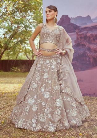 Picture of Appealing Rayon Rosy Brown Lehenga Choli