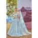 Picture of Enticing Rayon Light Steel Blue Lehenga Choli