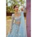 Picture of Enticing Rayon Light Steel Blue Lehenga Choli