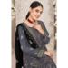 Picture of Georgette Dim Gray Straight Cut Salwar Kameez