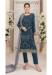 Picture of Georgette Midnight Blue Straight Cut Salwar Kameez