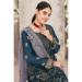 Picture of Georgette Midnight Blue Straight Cut Salwar Kameez